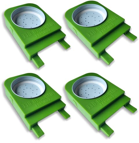 Foxhound Bee Company Front Entrance Honey Bee Feeder & Lid, 4 Pack