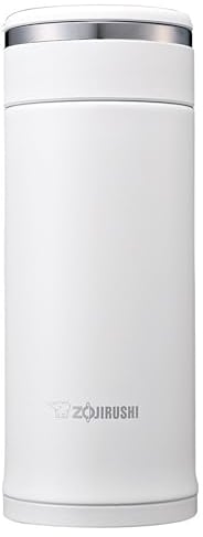 Zojirushi SM-JF36-WA Water Bottle, Stainless Steel Mug, Bottle, Direct Drinking, Lightweight, Cold Retention, 12.2 fl oz (360 ml), White