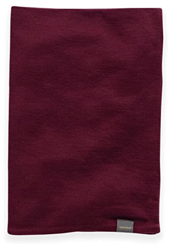 MERIWOOL Halswärmer Gaiter für Damen und Herren, 100% Merinowolle, Skiwolle - Violett - Eine Größe passt meistens