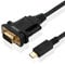 OIKWAN USB Type C to RS232 DB9 Serial Port Adapter Cable, FTDI Chipset, Supports Windows 11, 10, 8, 7 and Mac Linux