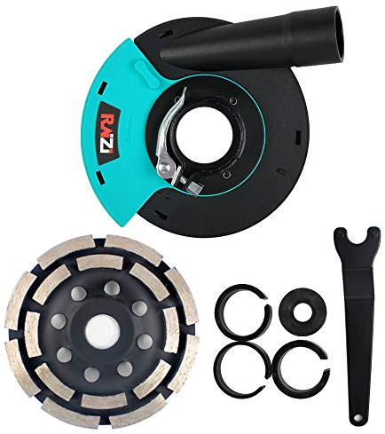 Raizi 125 mm Universal Surface Grinding Dust Shroud Hand Angle Grinder+125 mm Diamond Grinding Cup Wheel