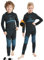 NOOYME Funktionsunterwäsche Kinder Skiunterwäsche Thermounterwäsche Atmungsaktiv & Hautfreundlich Sportunterwäsche Fussball, Schwarz-Blau (128/134) 130-135cm
