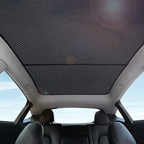 topfit Parasol per Tesla Model Y Techo Ventana Aislamiento UV Rayos Protección Sun Shade para Tesla Model Y Sombras de Bloqueo de Calor
