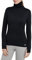 TCA Frauen Winter Langarm Laufshirt mit Reißverschluss - Schwarz, XL