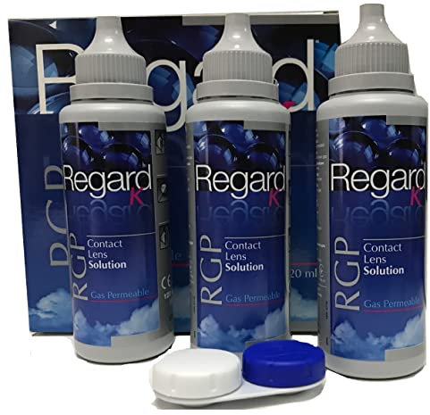 VitaResearch Regard K 3x120 ml - Soluzione per Lenti a Contatto Gas Permeabili - OxyChlorite - CONTACT_LENS_CLEANER