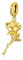 Rose Charms passen für Pandora Armbänder 925 Sterling Silber Gold plattiert Blume Perlen Charm Schmuck Valentinstag Geschenke für Frauen Mädchen