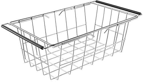 Orgneas Chest Freezer Organizer Bin Expandable Deep Freezer Wire Basket Storage Bin, Stainless Steel Over The Sink Dish Drying Rack for Kitchen