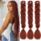 Xtrend 3 Packs 16 Inch Brown Soft Springy Afro Twist Hair Pre-Separated Spring Twist Hair for Faux Locs Natural Marley Twist Crochet Braiding Hair Synthetic Hair Extensions 8 Strands/Pack 30#