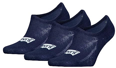 Levi's Unisex Footie Socks, Navy, 39/42