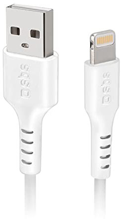 SBS TECABLEUSBIP5389W cable Lightning 3 m Blanco