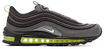 NIKE Air Max 97 Men's Fashion Trainers Sneakers Shoes DZ4497 (Iron Grey/White/Volt/Black 001) UK6.5 (EU40.5)