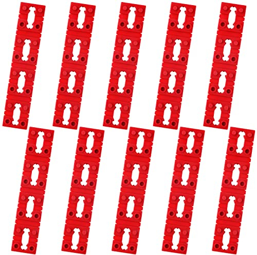 40 Pcs Electrical Spacers, Outlet Spacers for Electrical Box Outlet Spacers Shims Switch Receptacle Spacers Socket Spacers for Household and Industrial Electricity (40pcs, Red)
