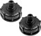 SyiXute 2 Stück IBC Tankdeckel,IBC Adapter Kappe,S60x6 bis 4,3/4 Innengewinde,Flüssigkeitsspeicher Deckel Adapter,Tankanschluss Kunststoffverschlussdeckel Innengewinde Anschluss Zubehör Für Tank
