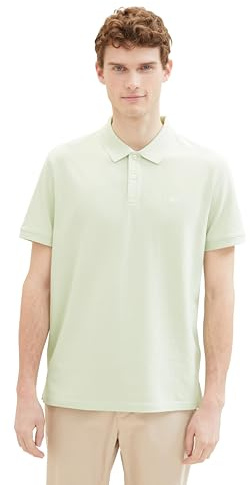 TOM TAILOR Herren 1031006 Basic Piqué Poloshirt, 35169 - Tender Sea Green, M