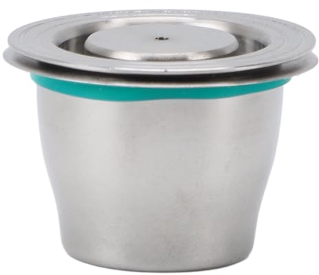 Capsula per caffè in Acciaio Inossidabile, Cialda per caffè Riutilizzabile con Spazzola per Cucchiaio con Filtro in Carta, per Caffettiera
