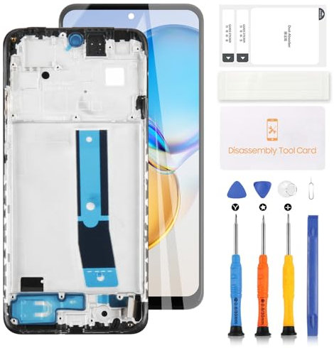 INCELL - Pantalla LCD de repuesto para Xiaomi Redmi Note 12S 4G 2303CRA44A 23030RAC7Y 2303ERA42L, pantalla LCD, digitalizador, piezas de reparación, color negro con marco