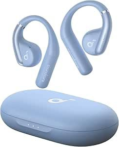soundcore by Anker, AeroFit Open-Ear Headphones, Ultra Comfort, Snug Fit, Ergonomic Ear Hook, Balanced Sound, IPX7 Waterproof, 42H Playtime, Bluetooth 5.3, App Control, Clear Calls(Renewed)