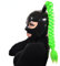 SJSHOPS Sexy Latex Maske | Extrem Sklave Bondage Maske mit Perücke | SM Fetisch Vollmaske | Atmungsaktive BDSM Maske für Frauen und Männer | Cosplay, Halloween & Sexspiele,XL