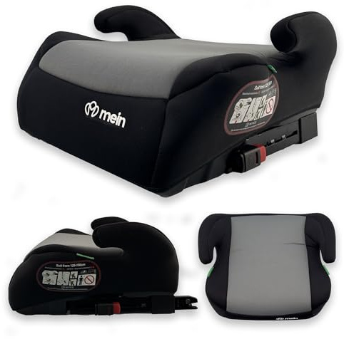 Mein Alzatina Auto Bimbi Isofix Rialzo Auto per Bambini 22-36kg Sistema Isofix Universale Seggiolino Auto gruppo 2-3 Adatto da 5-12 Anni per Bambini 125-150 cm (GRIGIO)