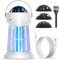 Shadowin Lámpara LED Antimosquitos, Potente Exterminador de Moscas, Atrapamoscas con Proyección en el Techo (Tres Patrones), Adecuada para Dormitorio, Jardín, Exteriores, Camping, etc.