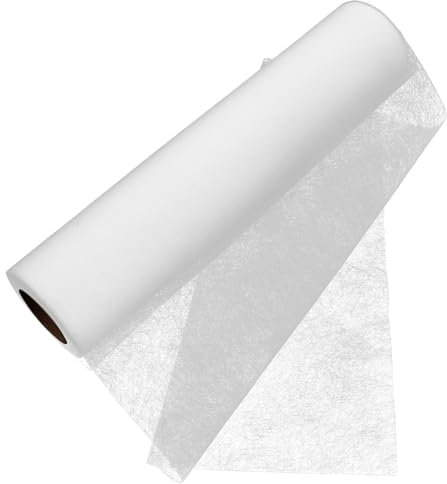 STOBOK Iron On Adhesive Film Fusible Interfacing Fabric Double Sided Press-on Patch Heat Melt Fabric Sheet Fusible Bonding Web Quilting Sewing Crafts