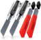 HASKYY Cuttermesser Teppichmesser Cutter Set 2 Stück inkl. 20x SK5 7-Segment-Klingen 18mm, Ergonomischer Anti-Rutsch-Griff, Klingenbrecher, Schnellwechselsystem & Lock-Funktion