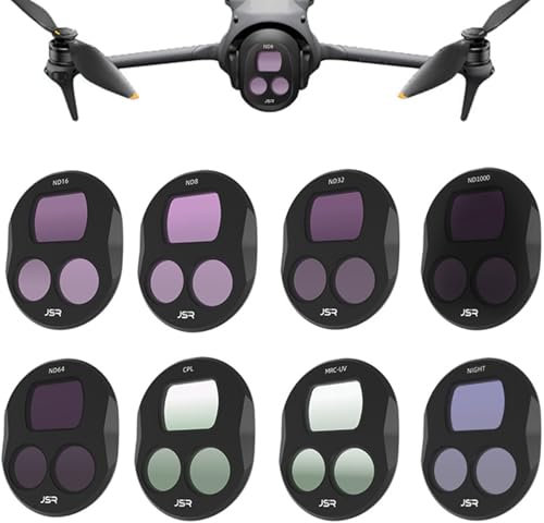 Honbobo Objektiv Filter/Filterset für DJI Mavic 4 Pro, UV/CPL/ND/Night/Star Filter für DJI Mavic 4 Pro (8pcs(CPL+ND8+ND16+ND32+ND64+ND1000+Star+Night))