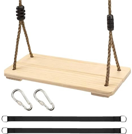 Baumschaukel-Set aus Holz – Nestschaukel Sitz | Verstellbare Baumgurte | Outdoor für Erwachsene | Holz, Schaukeln für Kinder – Ausrüstung Schwerlast-Sitzstühle für Hinterhof