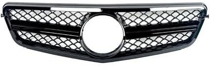 Rejilla Parrilla Delantera Estilo AMG Negra Brillante Para Mercedes Para Clase C Para C204 Para W204 Para S204 2007-2015