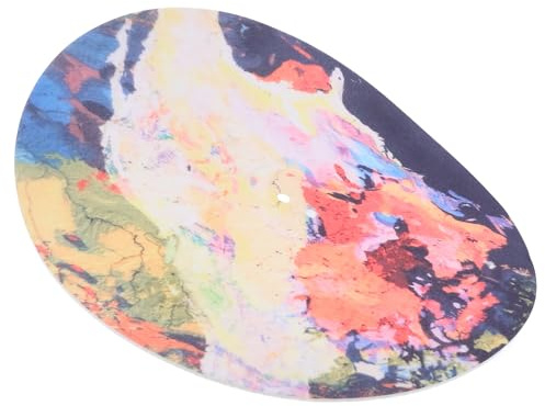 TOPBATHY Filz Plattenspielermatte Rutschfest Schallplattenpad aus Langlebigem Filz Schwarz für Vinyl Plattenteller Ersatz Zubehör für Dj Plattenspieler Zuhause