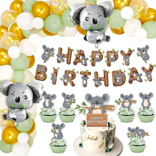 Koala Geburtstagsdekorationen Koala Ballon KoalaGeburtstags Banner | Koala Geburtstagsdekorationen Koala Ballon KoalaGeburtstags Banner KoalaGeburtstagsfeierdeko