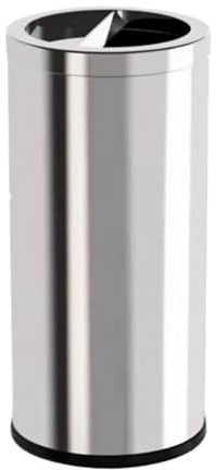 Largement utilisé Poubelle Ronde en métal, Corbeille à déchets Acier Inoxydable, Format Compact, for la Maison, l'hôtel, Le Bureau ou l'école(Petit)