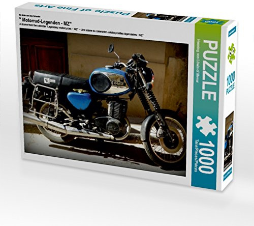CALVENDO Puzzle EIN Motiv aus dem Kalender Motorrad-Legenden - MZ 1000 Teile Puzzle quer | Lege-Größe cm Foto-Puzzle für glückliche Stunden