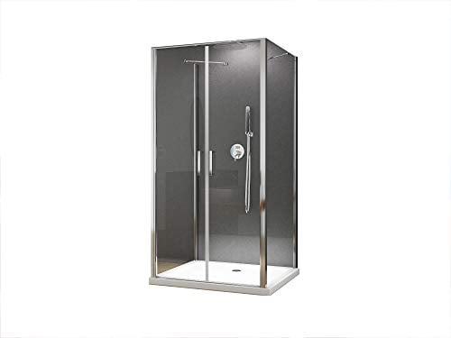 BuyLando.Shop [Typ-Nora´s] U Form Duschkabine - Dusche - ESG - Variationen (90x90x195cm)