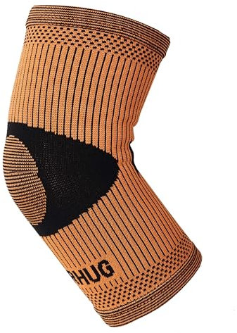 Bearhug Elbow Support for Men and Women - Sleeve for Tennis, Muscle Injury and Pain Relief - Bamboo Elbow Brace for Sports, Golf, Weightlifting, S