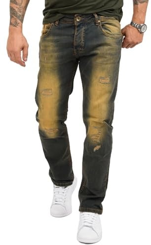 Rock Creek Jeans Herren Hose Regular Fit Stretch Stonewashed Denim M2A