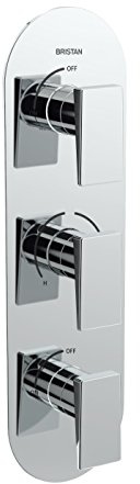 Bristan Sai shc3stp C Sail Einbauleuchte Dual Control Dusche Ventil mit Twin Hähne, chrom