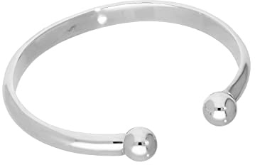 Sterlingsilber Damen Dick Schwer 66 mm Torque Armreif