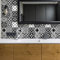 Stickers adhésifs carrelages | Sticker Autocollant Carreaux de ciment - Mosaïque carrelage mural salle de bain et cuisine | Carreaux de ciment adhésif mural - azulejos 10 x 10 cm - 30 pièces