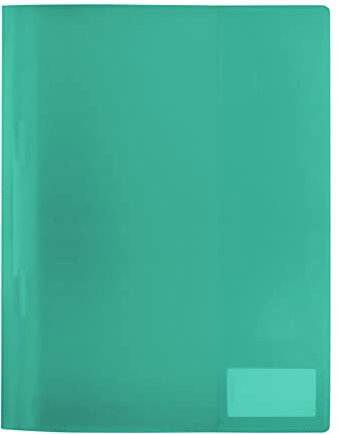 HERMA 19495 Schnellhefter A4 Transluzent Grün, 3 Stück, Sichthefter aus Kunststoff mit Beschriftungsetikett, Einstecktasche & Metallheftzunge, stabiles Plastik Schnellhefter Set für Schule & Büro