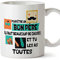 Mugffins Papa Tasse/Mug - pour être un bon père - Tasse Originale/Idee Fête des Pères/Cadeau Anniversaire/Future Papa. Céramique 350 ML