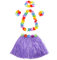 thematys Hawaii Kostüm - Hawaiirock & Blumenkranz für Herren & Damen - Perfekt für Fasching, Karneval, Cosplay, Halloween, Oktoberfest, Hochzeit, Beachparty, Urlaub, Geburtstag, Sommerfest