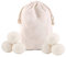 Wool Dryer Balls Premium Reusable Natural Fabric Softener,Tumble Dryer Wool Balls New Zealand, Quiet, Anti Static, Naturally Non-Toxic, Safe Unscented, Shorten Drying Time (White, 6pc)