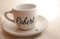 Taza de espresso personalizada con plato personalizado taza de espresso regalo para él regalo para ella personalizado regalo taza de regalo (texto negro)