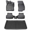 ELMASLINE Gummimatten & Kofferraumwanne Set für VW TIGUAN II 2016-2024 | 2.Generation | Extra hoher 5cm Rand