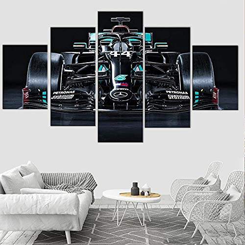 104Tdfc Bilder XXL 5 Teile wandbild leinwandbilder Kunstdrucke Amg Mercede F1 Sportwagen XXL 5 Teiliges Wandbild Mit Rahmen Größe 150x80CM Leinwandbild Wandbilder Halloween Geschenk
