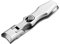 SZYM Nail Clipper, Stainless Steel, Wide Jaw, Anti-Splash, Professional, Silver