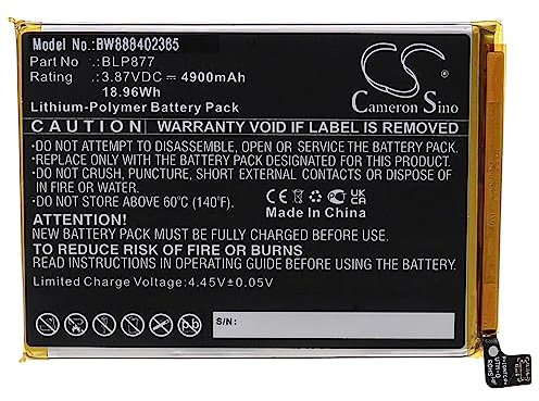 vhbw Batería Compatible con OPPO Realme 8i móvil, Smartphone (4900 mAh, 3,87 V, polímero de Litio)
