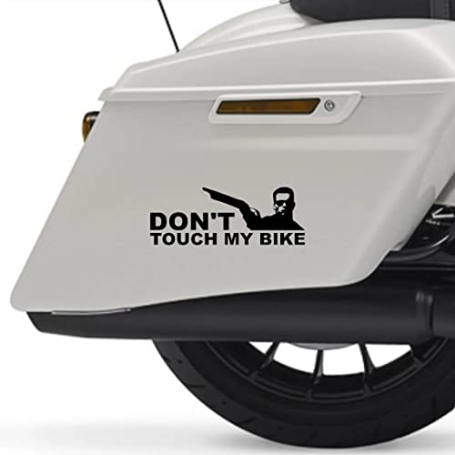 myrockshirt Don't Touch My Bike Arnie Arnold 15 cm Aufkleber Sticker Autoaufkleber ohne Hintergrund freie Farbwahl