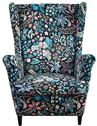 Meigeh Ohrensesselbezüge sesselbezüge für ohrensessel Bedruckte Ohrensesselbezüge Sesselhusse Ohrensessel für Wohnzimmer 2 Teile Zarter Duft
